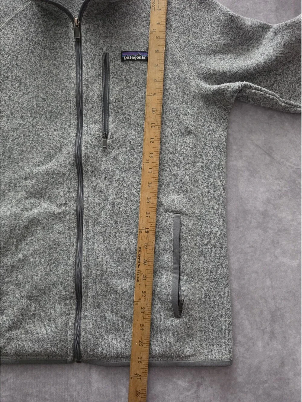 Patagonia Men's M Better Sweater Full Zip Fleece Jacket Gray Hiking Outdoor.